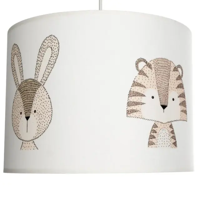 Παιδικό κρεμαστό φωτιστικό BEAR 28cm GLOBOSTAR E27 Άσπρο Πολύχρωμο 3