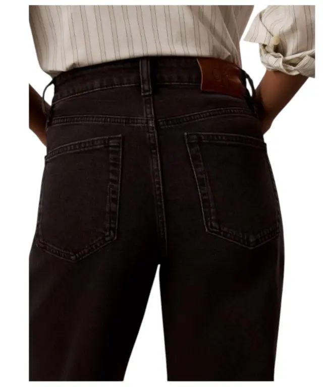Calvin Klein - Γυναικείο Παντελόνι Τζιν High Rise Straight LV047F708G-Q2L Μαύρο 3