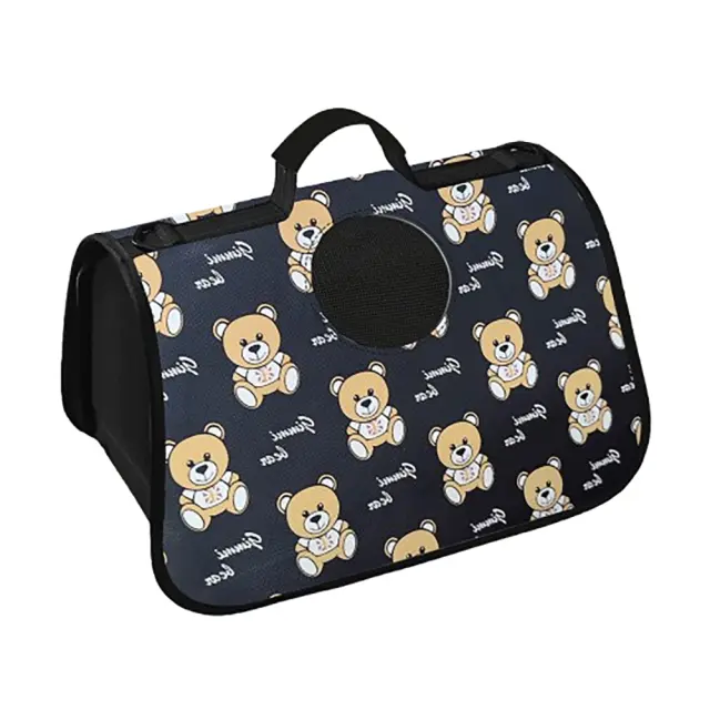 Glee Τσάντα Μεταφοράς Bears Μαύρο 30x50x23cm Μαύρο - S