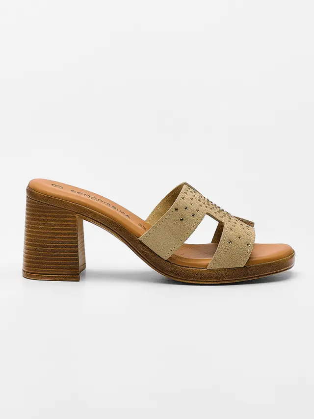 Comodissima Πέδιλα Γυναικείο δέρμα Μπεζ COM/398060 BEIGE 3