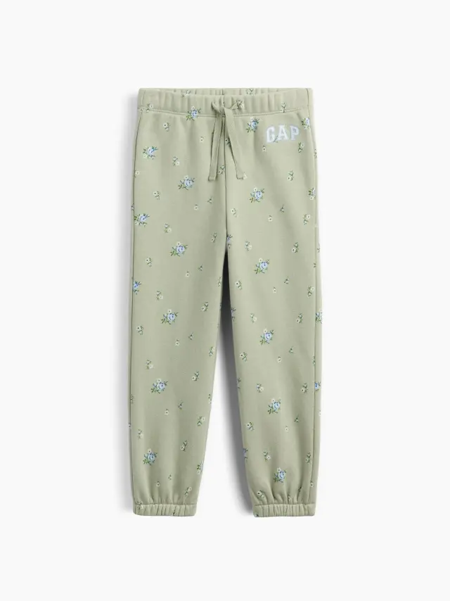 Νηπιακό babyGap Παντελόνι Φόρμας με Λογότυπο Sage green floral