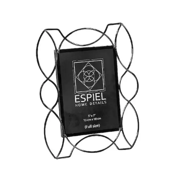 Κορνίζα Μεταλλική Μαύρη 13x18cm Espiel FAM541