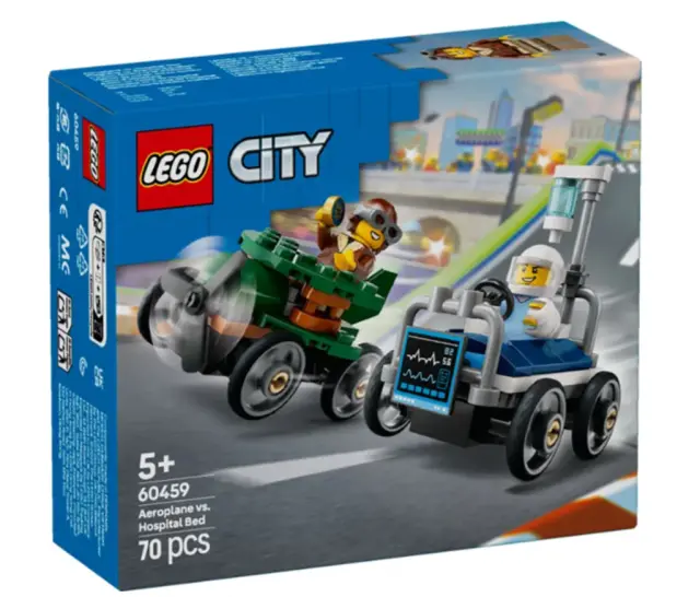 Lego City Airplane VS Hospital Bed Race Car Pack / 60459 (Lego)