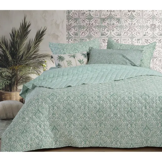 ΚΟΥΒΕΡΛΙ ΜΟΝΟ JETRIX 180X240 NEF-NEF HOMEWARE, ΥΦΑΣΜΑ:100%ΜIΚΡ-ΕΣΩΤ:100%ΠΟΛ - GREEN (039783)