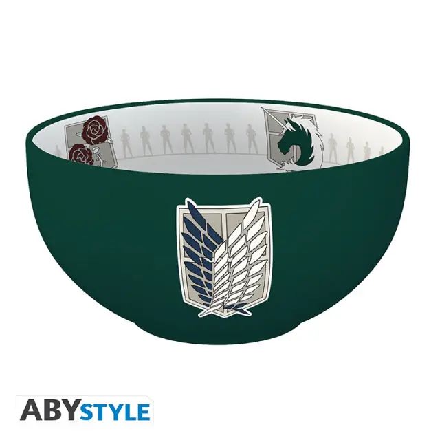 Μπωλ κεραμικό ATTACK ON TITAN - Bowl - 600 ml - "Emblems S3" cardboard box ABYBOL066 2