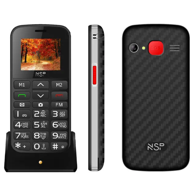 Κινητό Τηλέφωνο Dual Sim Με Κουμπί Sos Και Δώρο Hands-Free NSP 2000DS