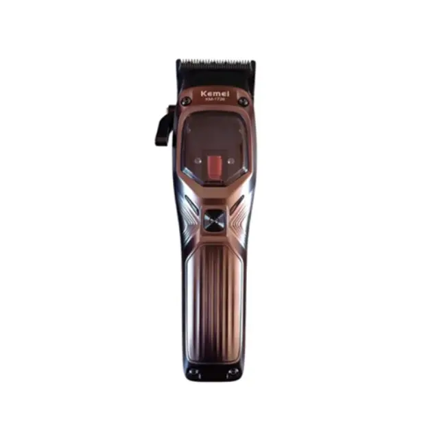 Kemei KM-1726 Επαναφορτιζόμενη Κουρευτική Μηχανή Καφέ