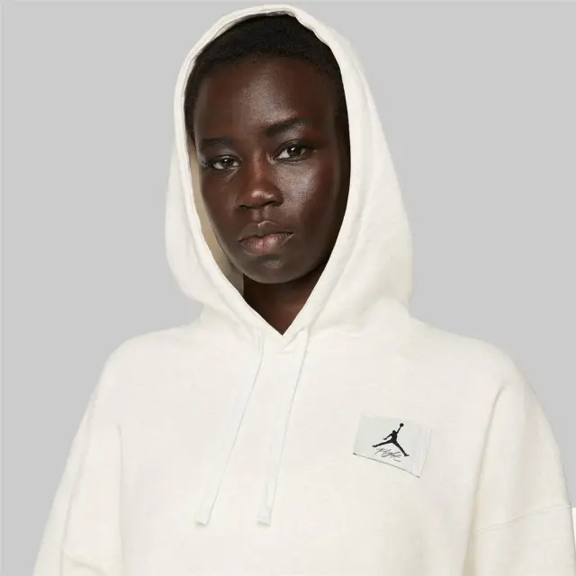 Jordan Women's Essentials Fleece Hoodie (DD6998-121) - Μπέζ 3