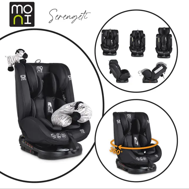 MONI - Car seat Serengeti black - 3801005150793