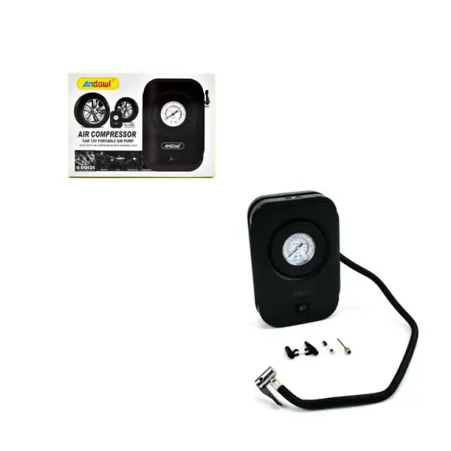 Andowl Κομπρεσέρ Αέρος Αυτοκινήτου 120W 12V με Μανόμετρο Q-DQ025 - Air Compressor 0751258
