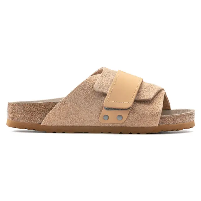 Birkenstock Πέδιλα Γυναικείο δέρμα Nubuck/Suede Μπεζ BIR/KYOTO 1022377 CLAY
