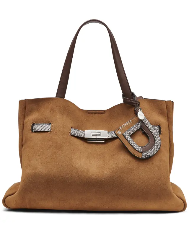 DKNY γυναικεία τσάντα satchel BRYAR σουέντ R63DMK43-1