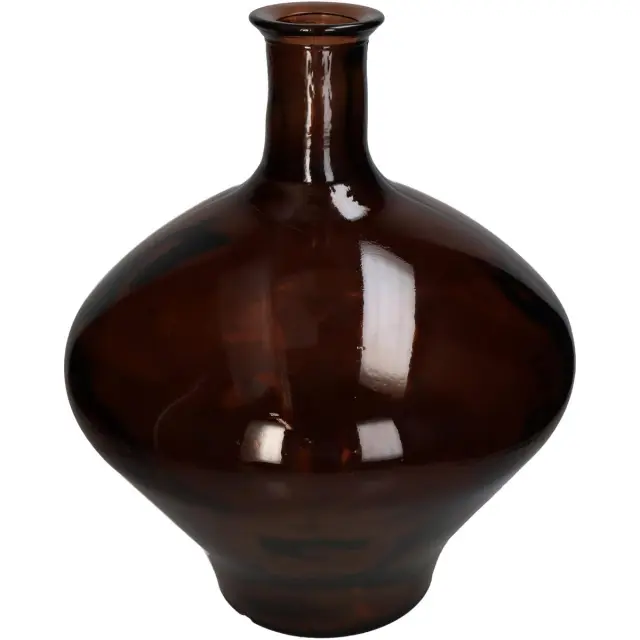 Βάζο Καφέ Ανακυκλωμένο Γυαλί 37x37x46cm