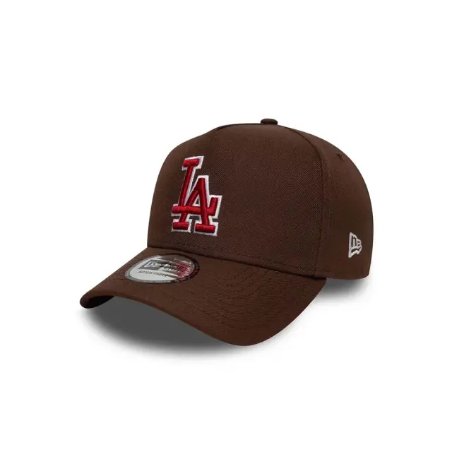 New Era Adult Outline Script Eframe MLB Los Angeles Dodgers Cap Καφέ 60771811 (New Era) - One Size