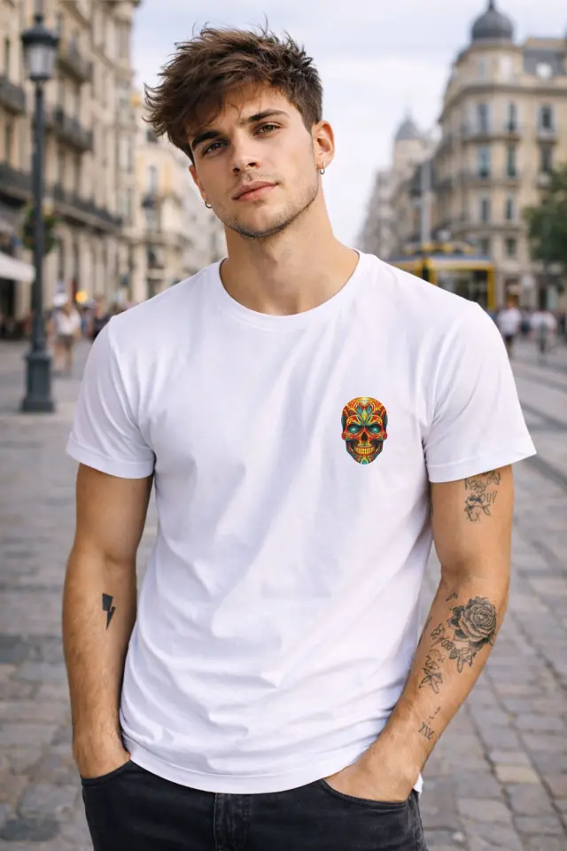 T-shirt Noshame® Signature Λευκό με Τύπωμα - 122368 - XXL