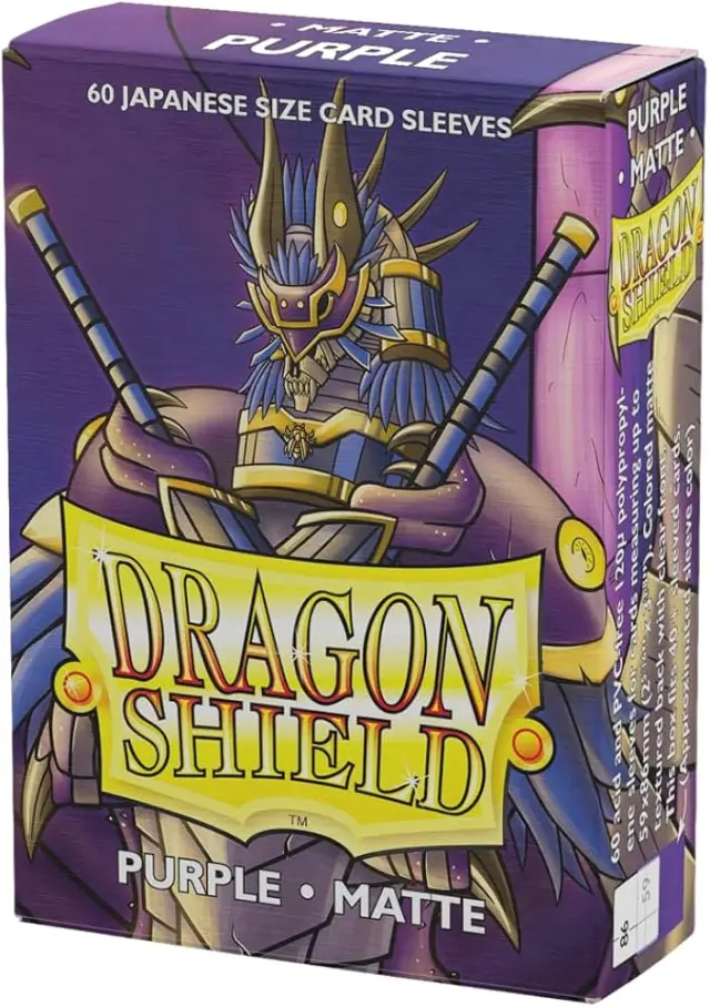 Dragon Shield Small Sleeves - Japanese Matte Purple (60 Sleeves)