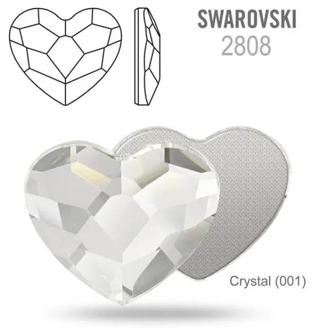 Swarovski 2808 Heart Crystal 14mm - 2τεμ