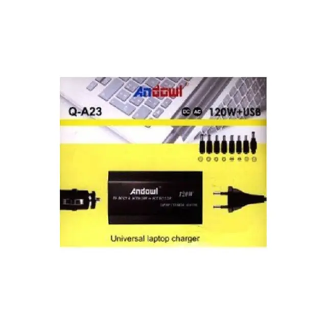 Andowl Q-A23 Universal Φορτιστής Laptop 120W 24V με Αποσπώμενο Καλώδιο Τροφοδοσίας 2