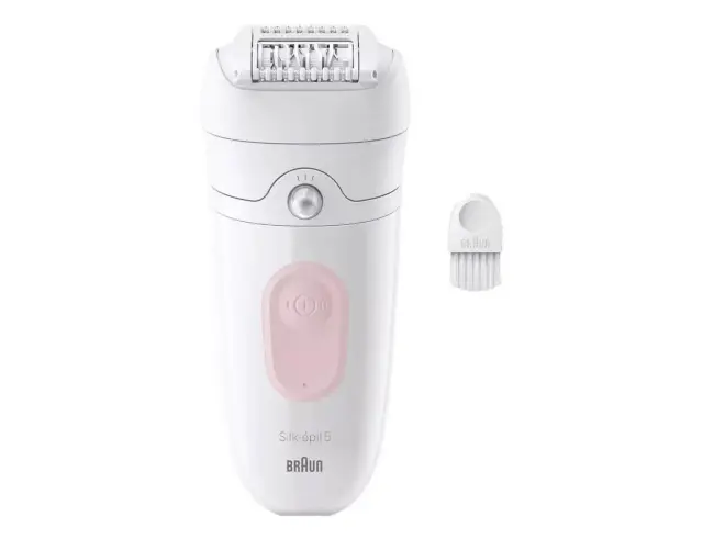 Αποτριχωτική Μηχανή Braun Silk Epil 5 Wet&Dry SE5-000 με 2 ταχύτητες - PinkSE5-000