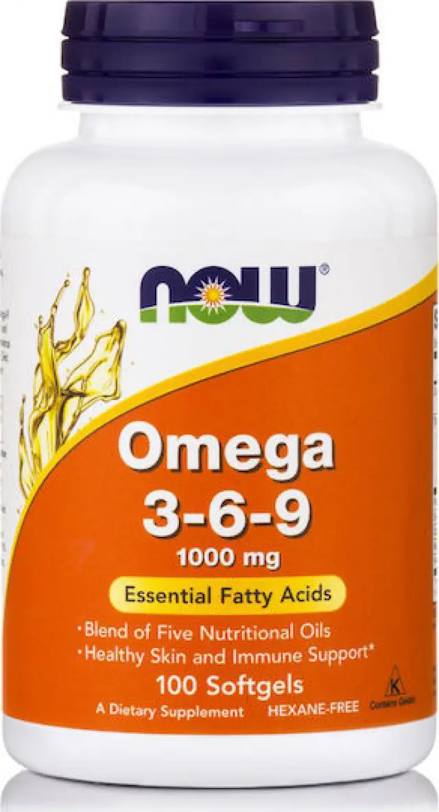 Now Foods Omega 3-6-9 1000mg 100 Softgels (733739018359)