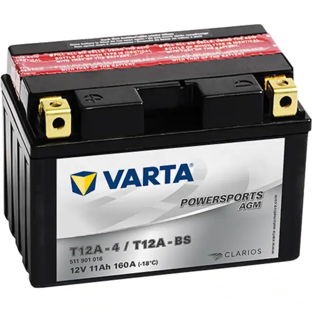 Μπαταρία Μοτοσυκλέτας VARTA T12A-BS 12V 11Ah