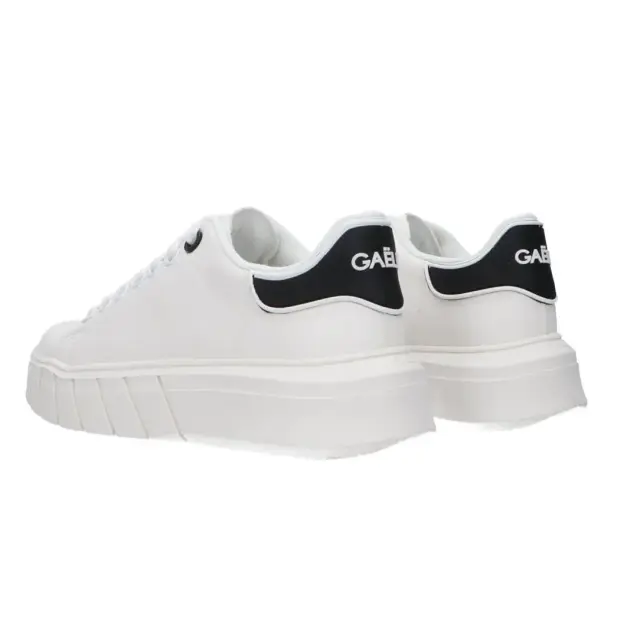 Gaelle Paris - Γυναικεία Sneakers Addict ECO-Leather GBCDP2965 Λευκό/Μαύρο 3
