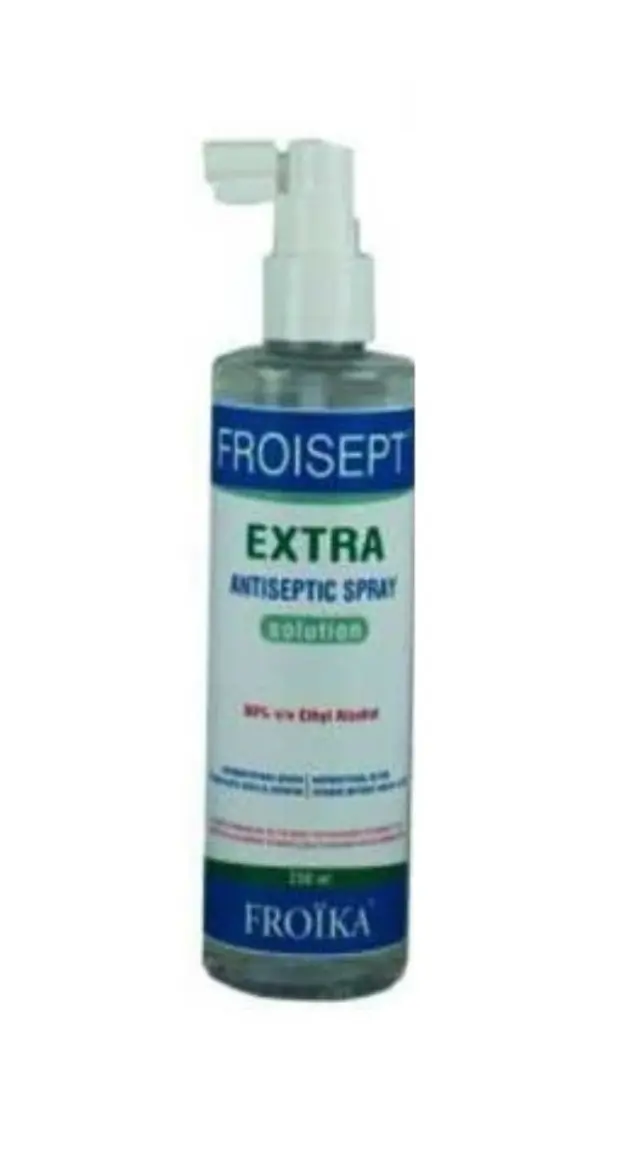 FROISEPT EXTRA ANTISEPTIC SPRAY Αντισηπτικό Διάλυμα Spray µε 80% Αιθυλική Αλκοόλη 100ml
