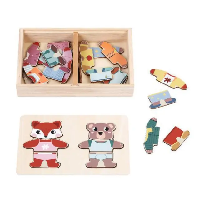 Luna Ξύλινο Puzzle Σετ Ντυσίματος (000622456) 2