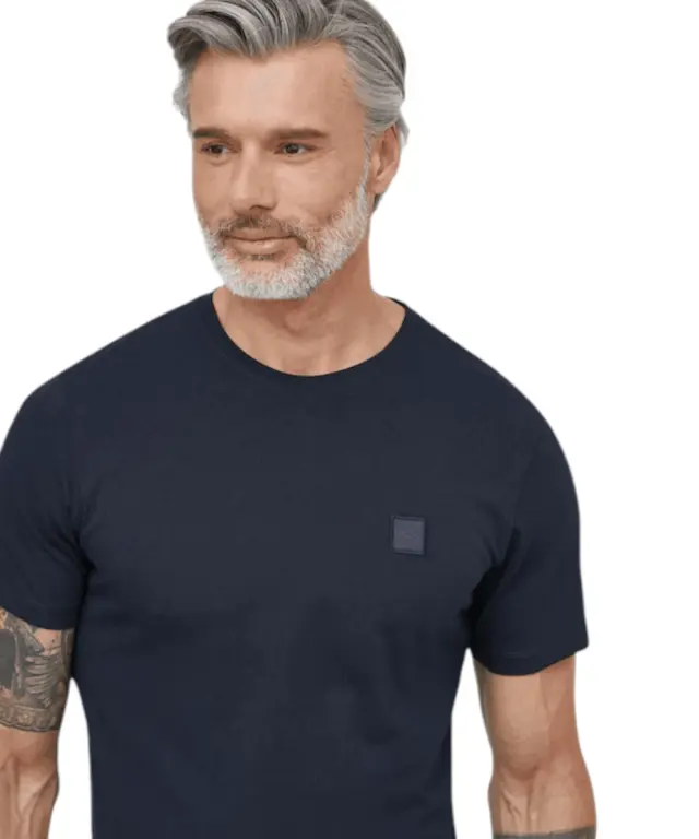 Hugo Boss - Ανδρικό T-shirt Orange San Jared-C Tales 50508584-404 Μπλε Σκούρο 2