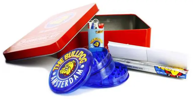 The Bulldog Amsterdam Survival Kit Κόκκινο με Χαρτάκια - 10x14cm