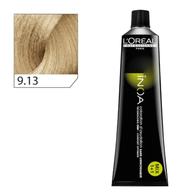 Loreal Inoa Βαφή 9,13 Ξανθό Πολύ Ανοιχτό Σαντρέ Ντορέ 60gr 2