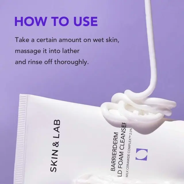SKIN + LAB Barrierderm Mild Foam Cleanser Απαλός αφρός καθαρισμού με κεραμίδια 150ml 3