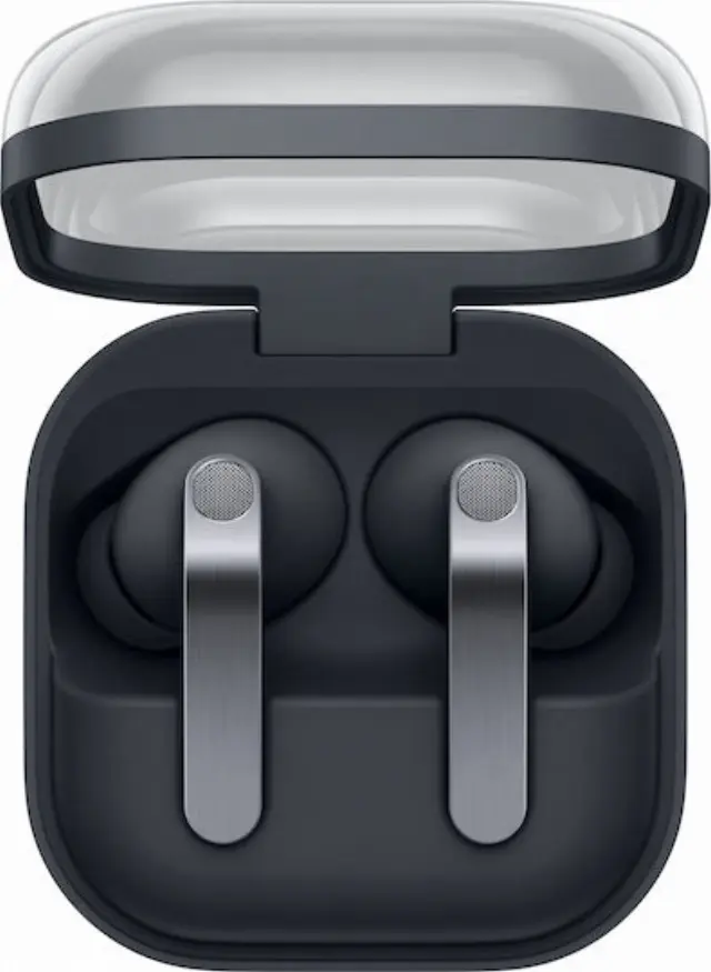 Samsung Galaxy Buds4 Pro Bluetooth Handsfree Ακουστικά με Αντοχή στον Ιδρώτα και Θήκη Φόρτισης Μαύρα