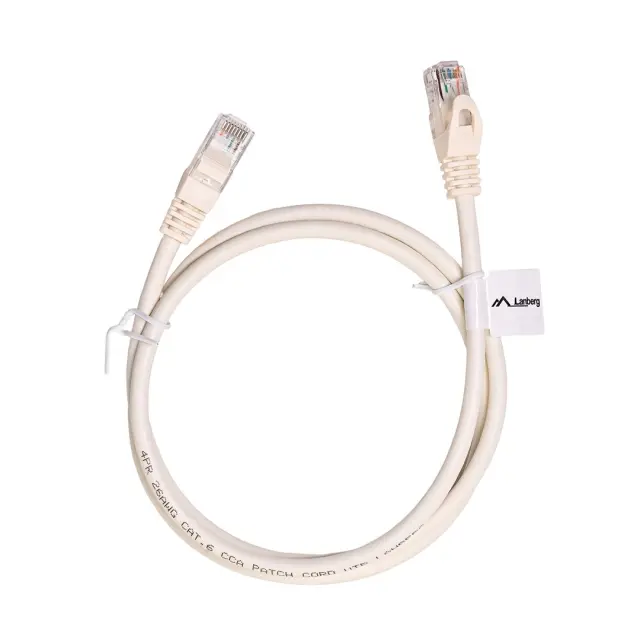 Lanberg PCU6-10CC-0100-W networking cable White 1 m Cat6 U/UTP (UTP)