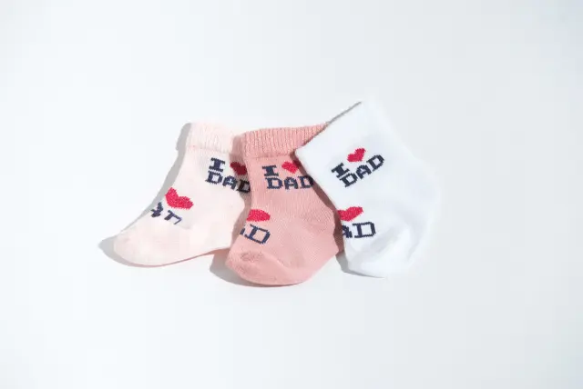 Sock Baby Combo 3pcs I Love Dad Colours