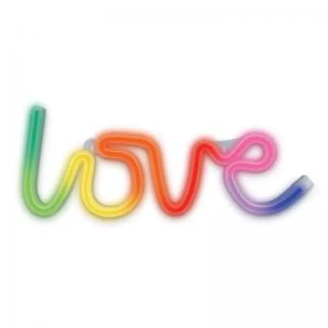 Neon RGB Forever Light FLRN01 LOVE (USB & On/Off) με Τηλεχειριστήριο Πολύχρωμο N64434 2