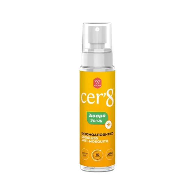 Vican Cer'8 Άοσμη Εντομοαπωθητική Λοσιόν σε Spray με Ισχυρή Δράση 100ml