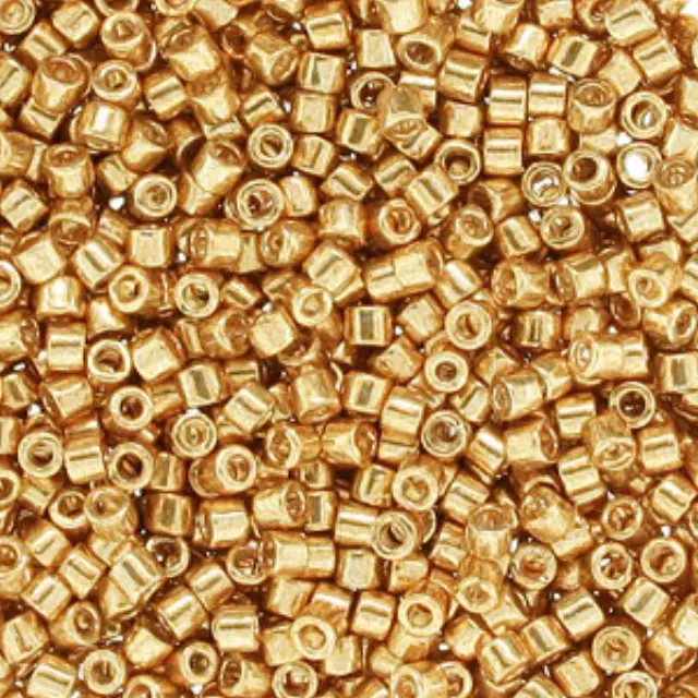 Χάντρα Miyuki Delica 10/0 - DBM0410 - Galvanized Bright Gold ~7gr