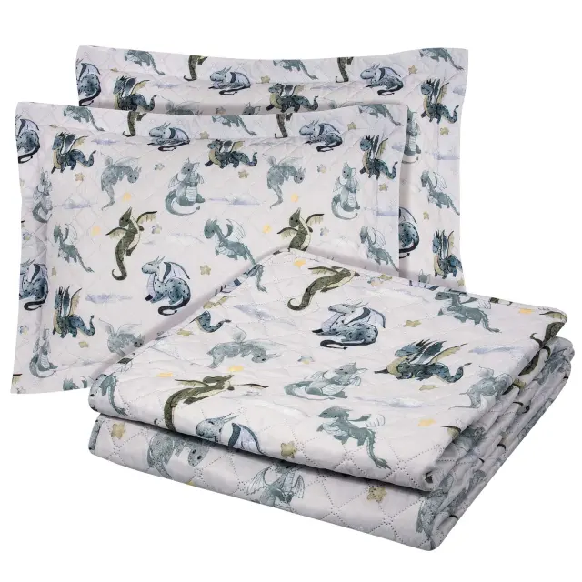 Κουβερλί 160x240 Μονό Greenwich Polo Club Essential 8863 Beige-Blue 100% Microfiber 3