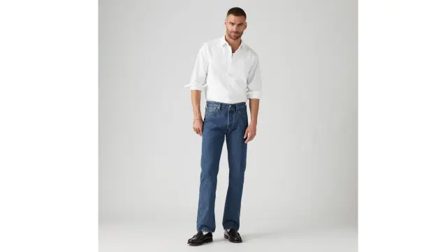 LEVI'S® MEN'S 501® ORIGINAL FIT JEANS - STONEWASH Blue 3