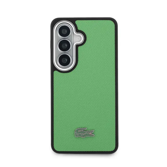 Lacoste Petit Pique Metal Logo Magnetic Case for Samsung Galaxy S26 Estragon Green 3