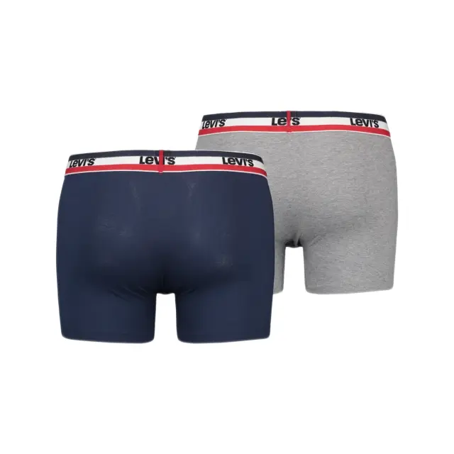 Levi's Ανδρικό Boxer Sportswear Logo Organic Cotton - Διπλό Πακέτο, Χρώμα Dress Blues 2