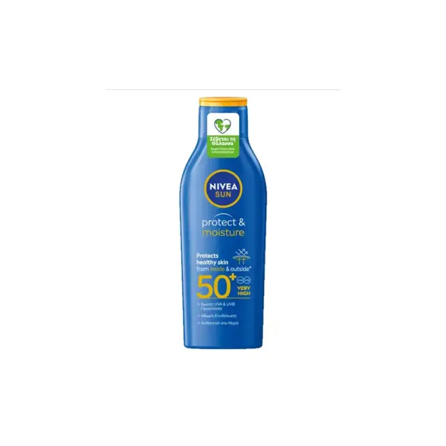 Nivea Sun Protect & Moisture Lotion SPF50+ Ενυδατική Αντηλιακή Λοσιόν, 200ml