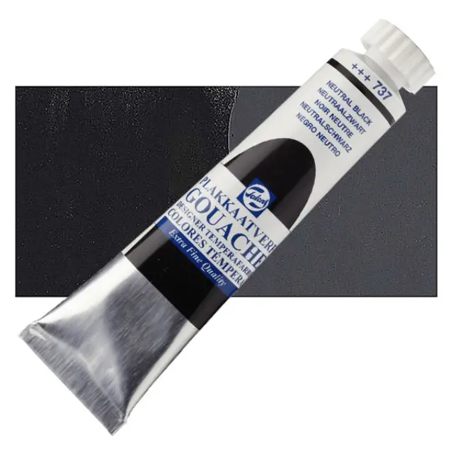 Τέμπερα Talens Gouache - 737 Neutral Black - 20ml