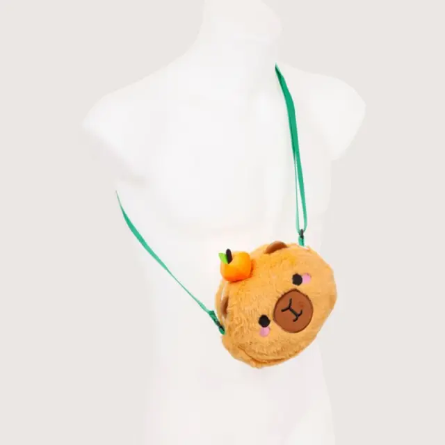 Puckator Λούτρινο Τσαντάκι ώμου / Plush Crossbody Bag: Capybara 2