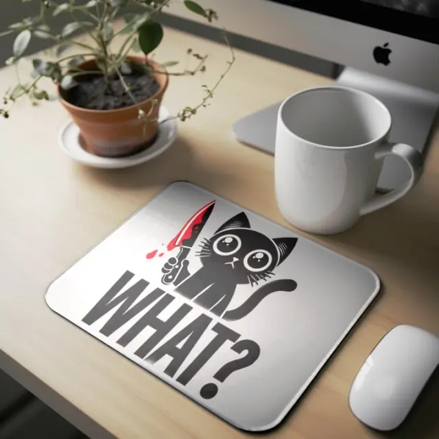 Mousepad cat A18 Διαστάσεις: 22cm(μήκος) x 18cm (ύψος)