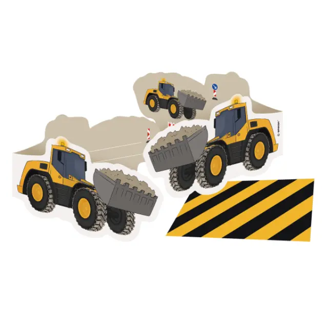 Προσκλήσεις με Φακέλους Construction Party 14 x 8 εκ / 8 τεμ