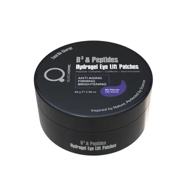 B³ and Peptides Hydrogel Eye Lift Patches – Face Re-Charge by Qure Homme 84g 60τμχ