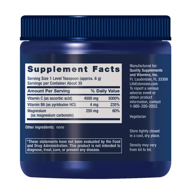 Life Extension Effervescent Vitamin C Magnesium Crystals 2