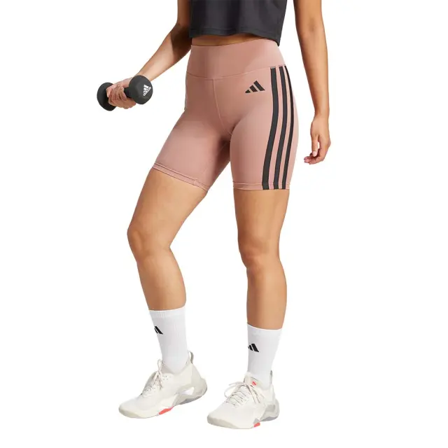 adidas Performance Women's Optime Essentials 3Stripes Bike Shorts Κεραμιδί JN5697 (adidas Performance) - Medium